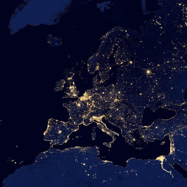 Satellitenansicht Europa